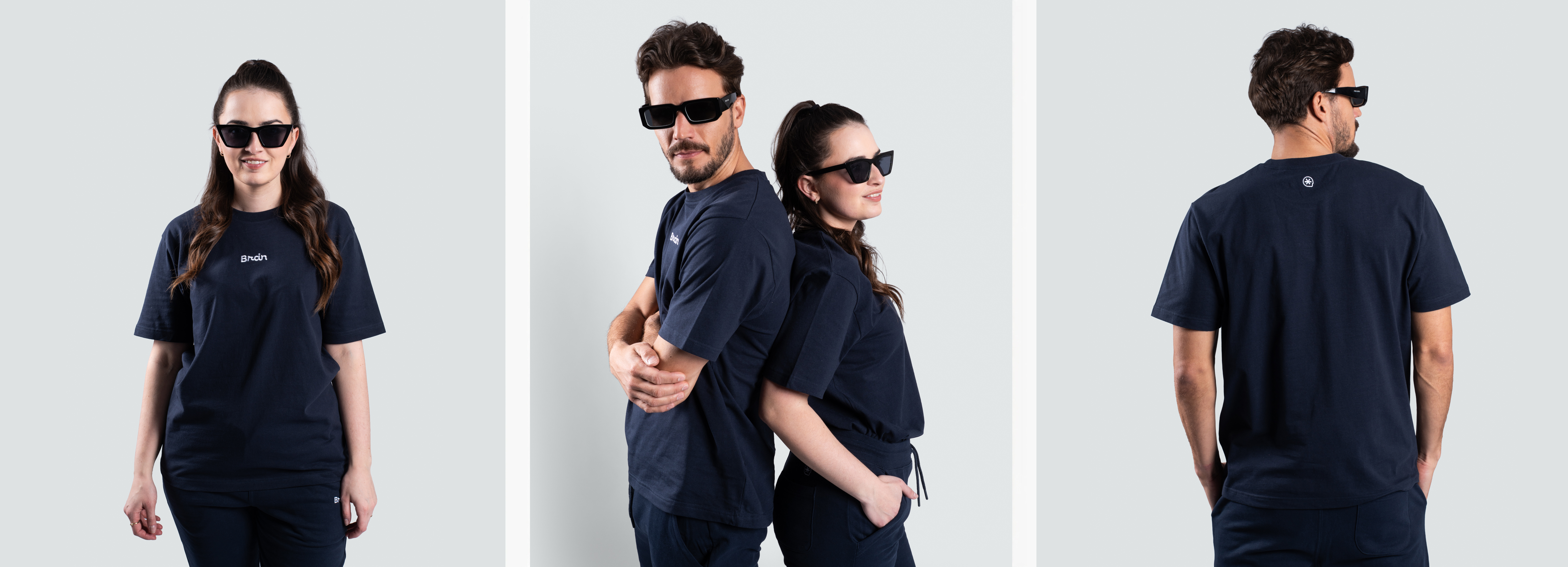 modre unisex triko